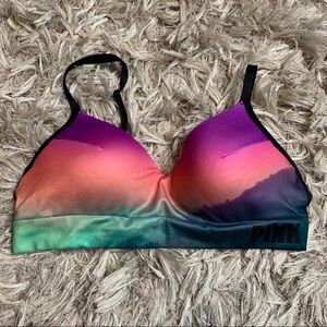 PINK sports bra sz med